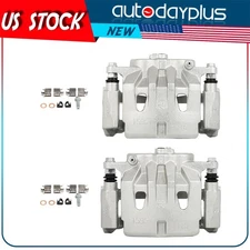 Pair Front Brake Calipers w/ Bracket For Lexus RX350 Toyota Sienna Highlander