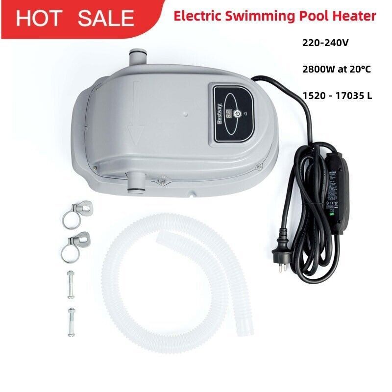 Bestway 58259 2800W Calentador Eléctrico Piscina Sobre el Suelo Calentador