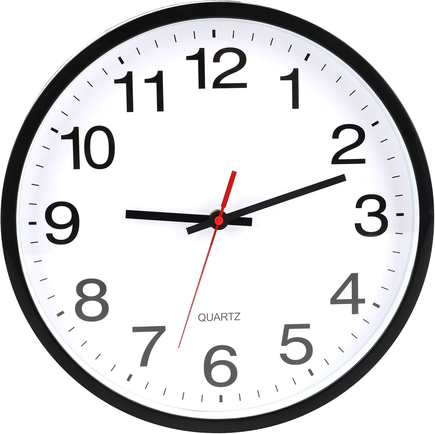 12 Inch Wall Clock, Modern Wall Clocks Battery Operated, Silent Non-Ticking Anal