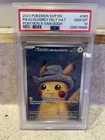 2023 POKEMON SVP EN-SV BLACK STAR PROMO #085 PIKACHU WITH GREY FELT HAT PSA 10