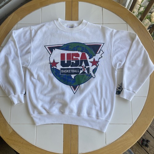 USA Olympic Basketball Dream Team Sweater Vintage 90s Hanes Large