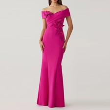 Modern Hand Made Flower Off The Shoulder Mother of The Bride Dresses Customized 