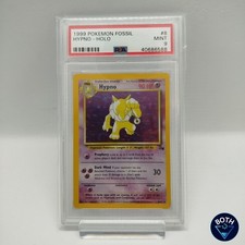 Pokémon PSA 9 Hypno Fossil 1999 #8/62 HOLO MINT inglese