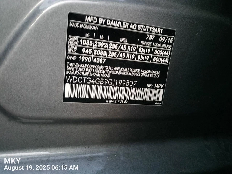 BOBINA TRASERA DERECHA/RESORTE NEUMÁTICO 1563240504 2015-2020 MERCEDES-BENZ GLA250 Foto 2 de 4