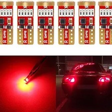 194 Red LED bulbs Super Bright 168 175 2825 T10 Wedge LED Replacement Bulbs for