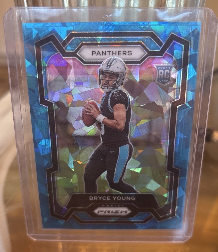 2023 Prizm #311 Bryce Young Blue Ice Prizm Rookie RC Panthers Color Match 06/99