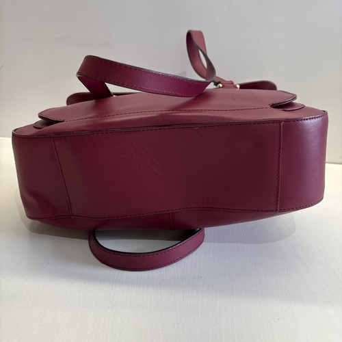 Tula Designer Damen weinrot rot Leder Schultertasche Umhängetasche Saddle Handtasche - Bild 6 von 21