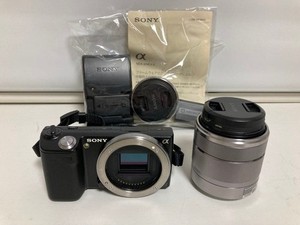 Sony α NEX-5 Spiegellose Kamera Doppel Objektiv Kit mit HD LCD Display