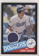 2020 Topps 1985 Baseball Relics Series 2 Black 184/199 Corey Seager #85TR-CS 6ns