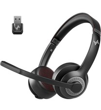 Wireless Headset with Mic for Work, Bluetooth V5.2 Headphones with AI Noise...