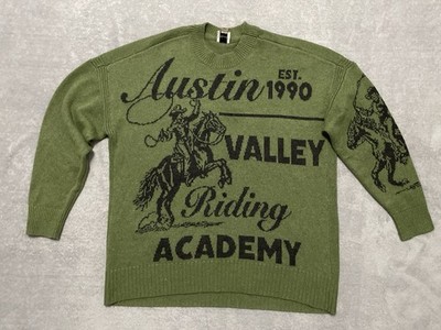 Anthropologie Maeve Sweater S Western Austin Festival Cowboy Novelty Boho READ