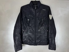 PIKEUR Women Dark Blue Full Zip Jacket Equestrian Horse Riding Sz 10 L Alcassina