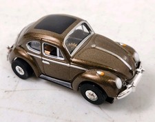 Auto World '66 Volkswagen VW Beetle, Bronze Metallic, Chrome Wheels TJet Chassis