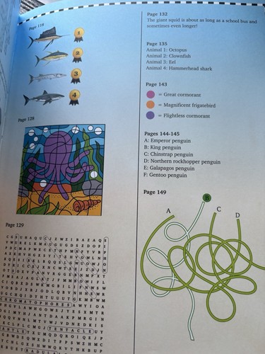 MARINE ANIMALS Animal Encyclopedia Activity Journal, Includes Stickers & Pos... - Picture 5 of 7