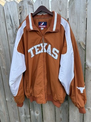 Texas Longhorns zipper front jacket size XXL by Majestic, preowned