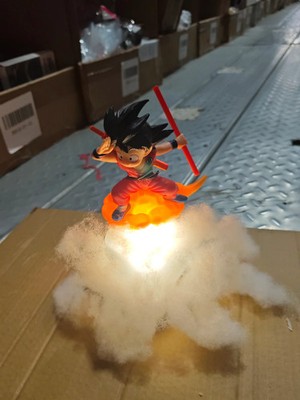 Dragon Ball Z Goku rotating kid goku Night Light - Levitating Desk Lamp  dbz
