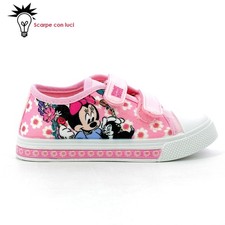 SCARPA TELA BASSA con LUCI MINNIE BIMBA 24-31 DISNEY cod. D3010765T             