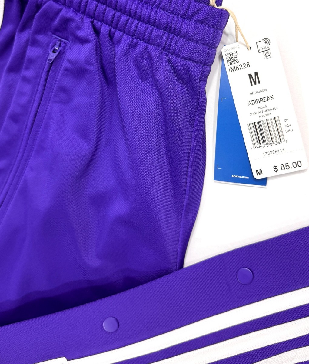 Adidas Originals Adibreak Pants Breakaway Purple White Patch Logo