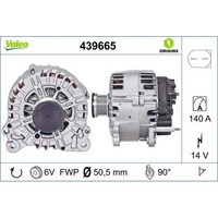 Generator Valeo 439665 Valeo Origins New Oe Technologie FüR Audi Seat Skoda Vw