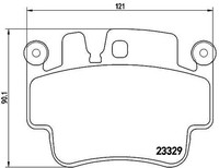 Brembo Bremsbelagsatz, Scheibenbremse Hinterachse, Vorderachse FüR Porsche