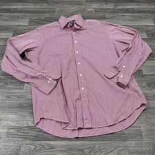 POLO RALPH LAUREN Regent Classic Fit Pink Button Down Shirt Men's 17 36 / 37