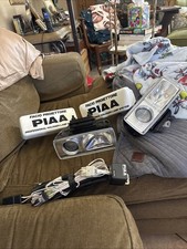 Genuine Open Package Piaa Pro Projector Lamp Kit 2 Lamps Harness Covers Read