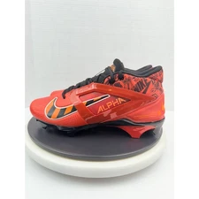 Nike Alpha Menace 4 Pro Mens Sz 9.5 Picante Red Black Football Cleats FQ3984-600