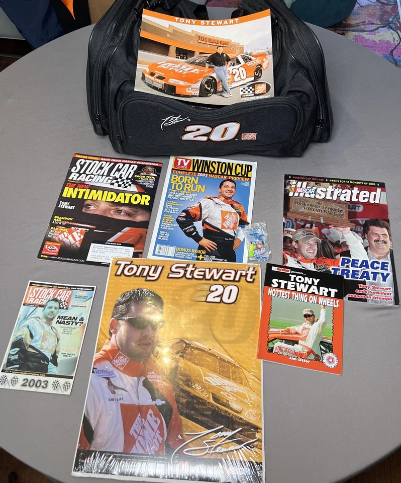 托尼·斯图尔特纳斯卡行李袋捆绑出售物品 #20 家得宝赛车海报和纪念品 — 第 3/4 张图片