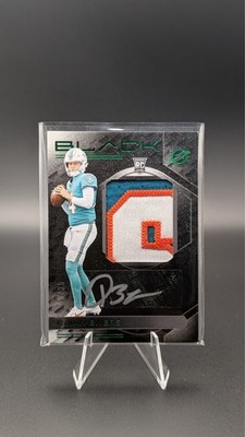 2025 Panini Black Football Miami Dolphins Quinn Ewers RC Autograph Patch 06/25