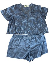 Vintage Victoria s Secret Women s Gold Label Pajama Set Satin Paisley Size M