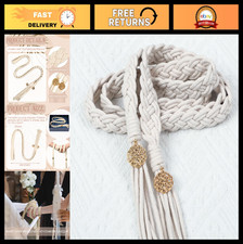 Braided Handfasting Cord for Weddings, Ivory White, Simple Elegant Design