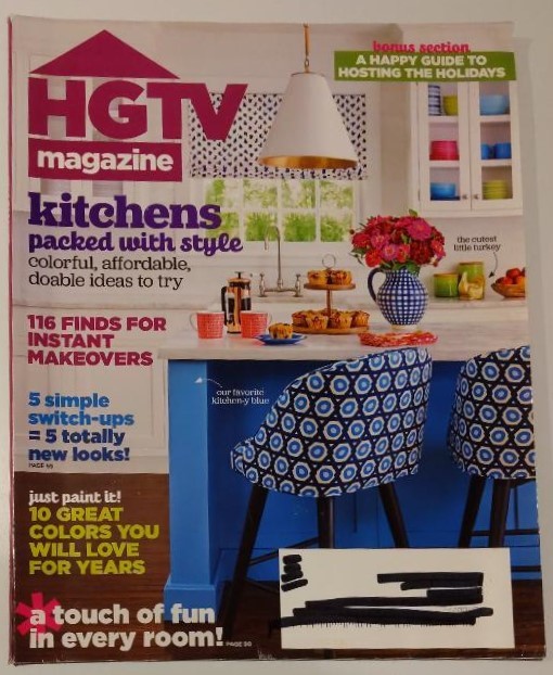 Back Issue of HGTV magazine, November 2016 – in perfect condition