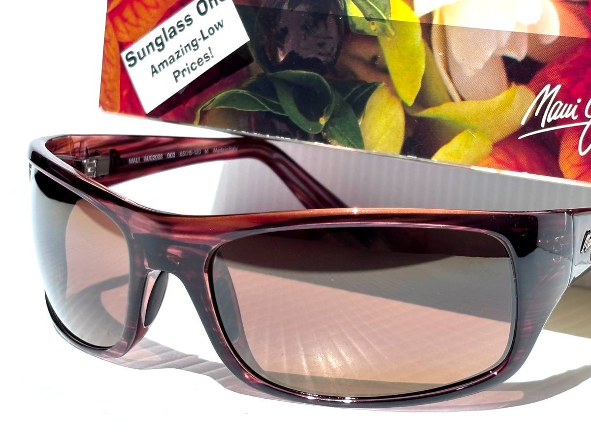 Maui Jim PEAHI Tortoise Brown POLARIZED HCL Bronze GLASS Lens
