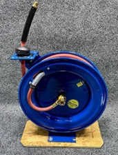 COXREELS EZ-P-LP-350-RH-BXB Spring Return Air / Water Hose Reel 3/8" x 50ft