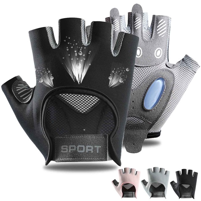 Cycling Gloves Bike Weight Lifting Gym Half Finger Fingerless Gloves Breathable Cycling Gloves Bike Weight Lifting Gym Half Finger Fingerless Gloves Breathable