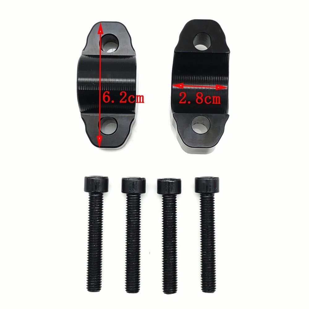 m.y.t★ 2X Handlebar Spacers Raise Riser Adapter For Yamaha Tenere 700