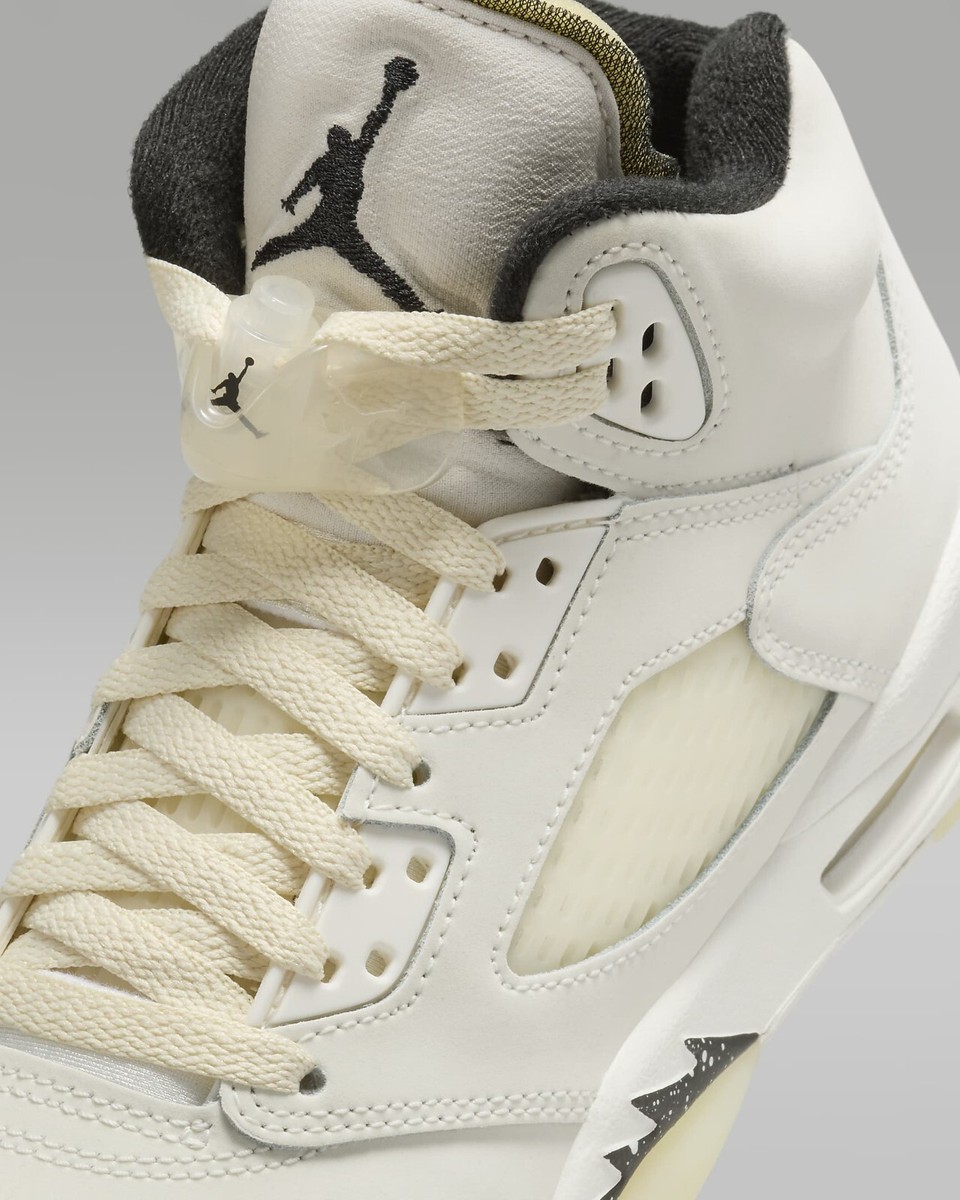 Nike Air Jordan 5 Retro SE GS Sail Coconut Milk Black FQ3682-100