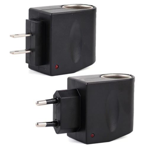 AC 110V-220V US Steckdose Auf DC12V Auto Zigarettenanzünder Adapter Konverter wo - Zdjęcie 3 z 6
