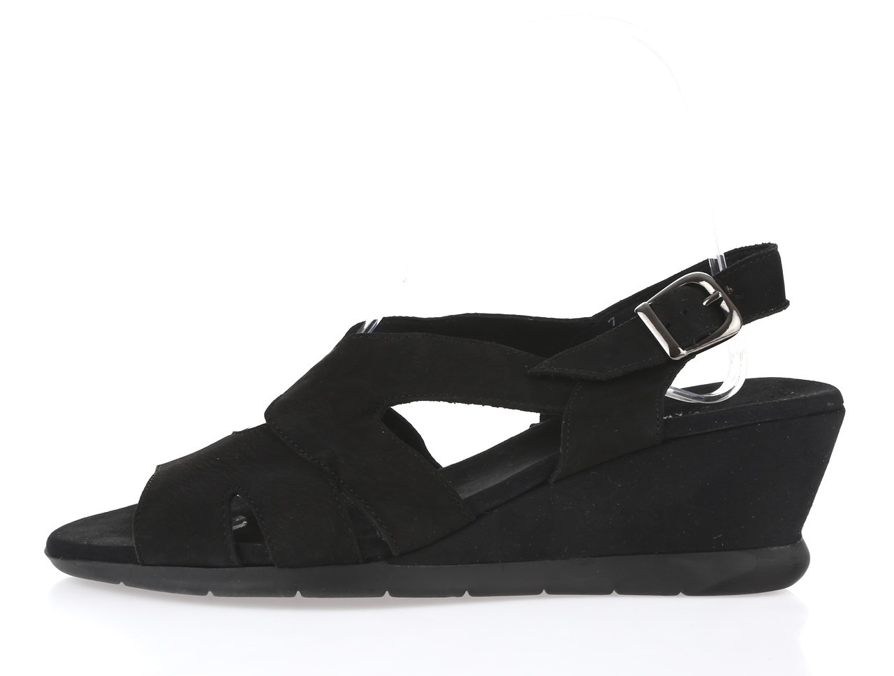 Women's MUNRO MUNRO MUNRO AMERICAN 227538 black nubuck slingback wedge sandals sz. 7 M 846fbd Women's MUNRO MUNRO MUNRO AMERICAN 227538 black nubuck slingback wedge sandals sz. 7 M 846fbd