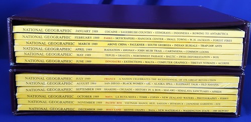 Revista National Geographic 1989 año completo número 12 conjunto con soportes de almacenamiento - Imagen 2 de 7