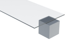 Non-Glare Acrylic, Clear, Transparent, 1.5 MM, 1/16" Thick, 24" W x 24" L