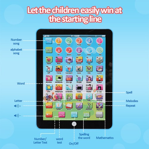 NEW Educational Learning Toys Tablet for Kids Toddlers Age 2 3 4 5 6 7 Years Old - Picture 13 of 56