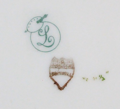 RARO PIATTO LENOX BELLEEK ARGENTO OVERLAY ART DECO DIAMETRO 10,5" COME NUOVO - Foto 3 di 5