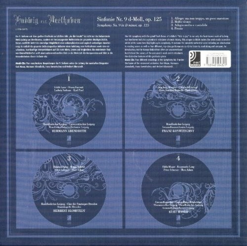 Beethoven's Ninth Symphony Special Limited Edition (Book & 4CD's) entire score - Foto 2 di 2