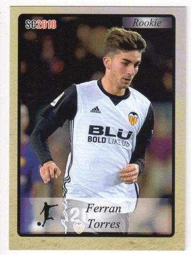 2017/18 FERRAN TORRES SC CARDS SC2018 GOLD ROOKIE #22/50 BARCELONA #254!    nc