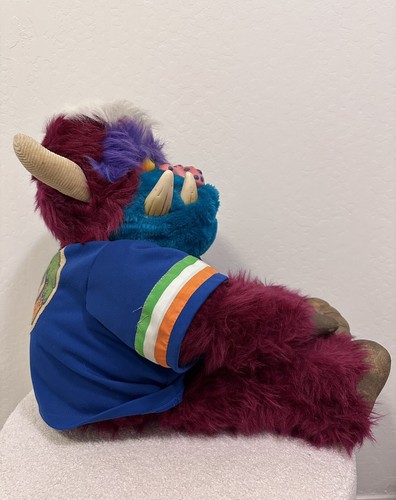 De colección 1986 My Football Monster 26" Peluche con Camiseta Original ¡SÚPER RARA! - Imagen 6 de 9