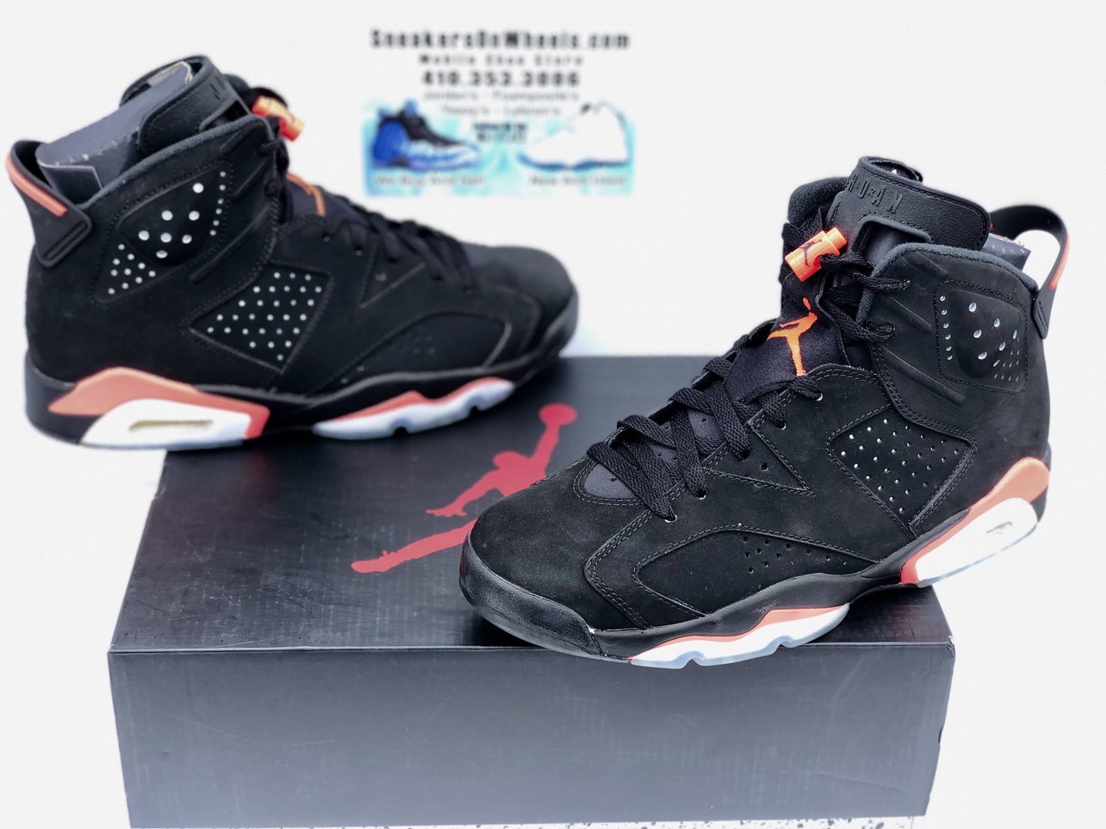 Air Jordan 6 VI Retro Black Infrared 384664-023 Size 9 Air Jordan 6 VI Retro Black Infrared 384664-023 Size 9