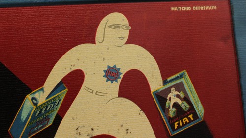 Ancien Tres Rare Bidon Huile Boite FIAT Auto Motor Oil Tin Can Désign Nizzoli - Picture 7 of 20