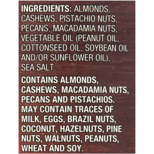 Great Value Lightly Salted, Deluxe Mixed Nuts, 15.25 oz - Picture 5 of 6