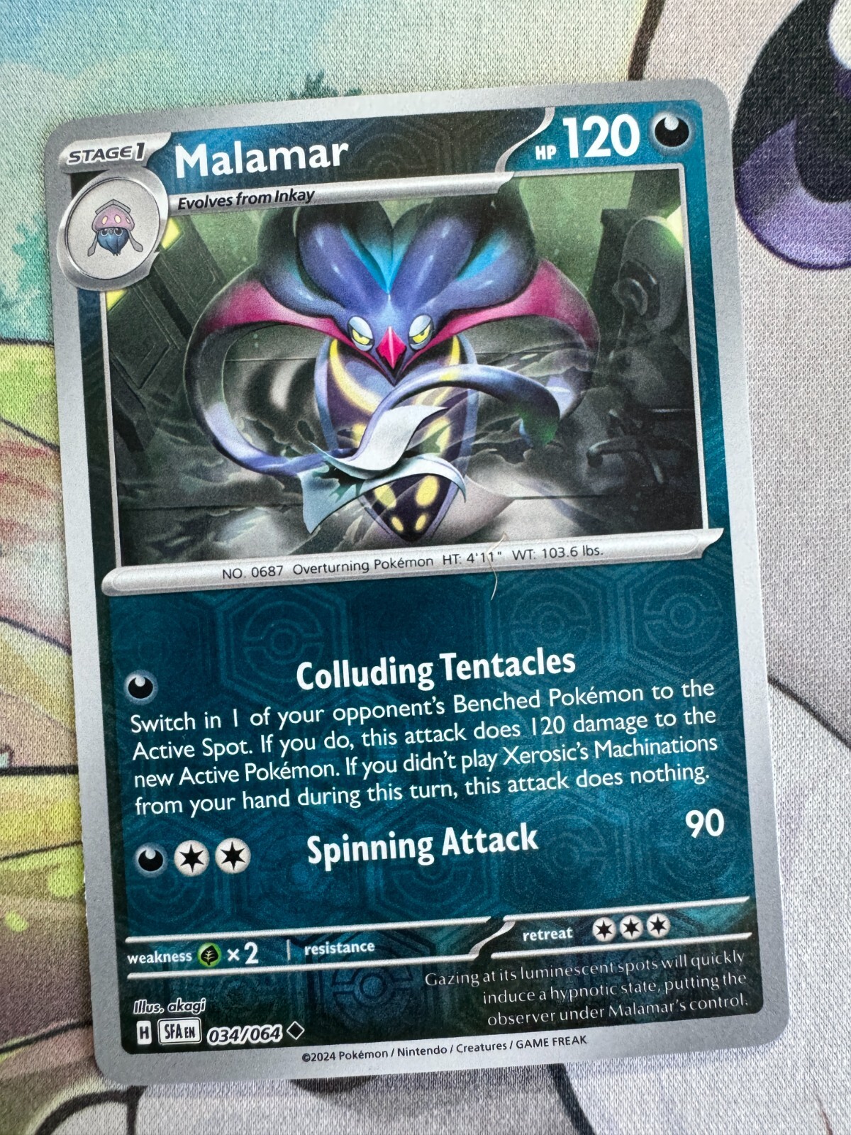 Malamar Reverse Holo English Pokemon TCG BKBW707